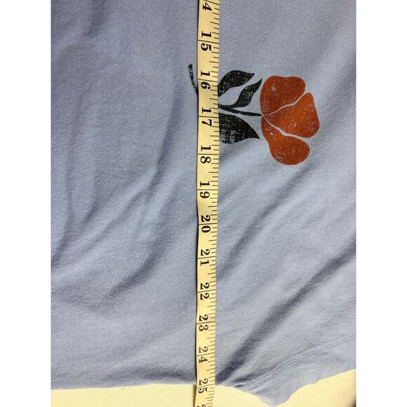 Anthropologie Parrott Paints T-Shirt Short Sleeve Blue Size XL - Picture 6 of 7